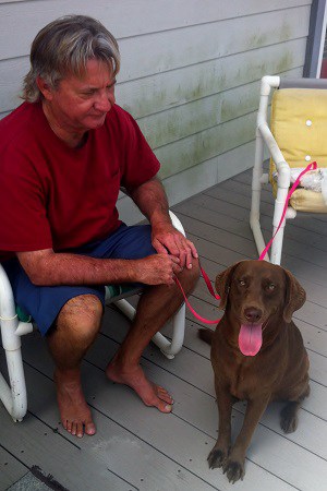 bryan-and-pork-chop-300-500 Borrow A Dog for the perfect Texas Beach Vacation:
