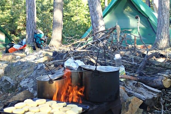 cooking-at-camp-600x400 Canoe the Boundary Waters BWCA with a beginner paddler