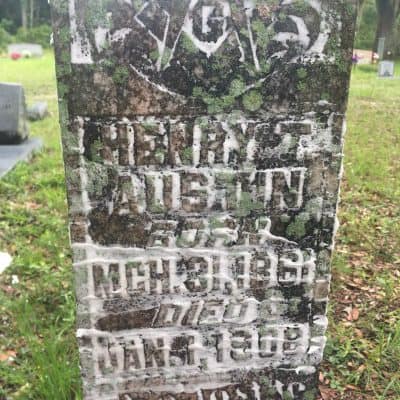 Gravestone-writing-revealed-with-shaving-cream-400x400 10 eye-opening discoveries in Mud Flats and Big Bend of Florida - Road Trip 2018